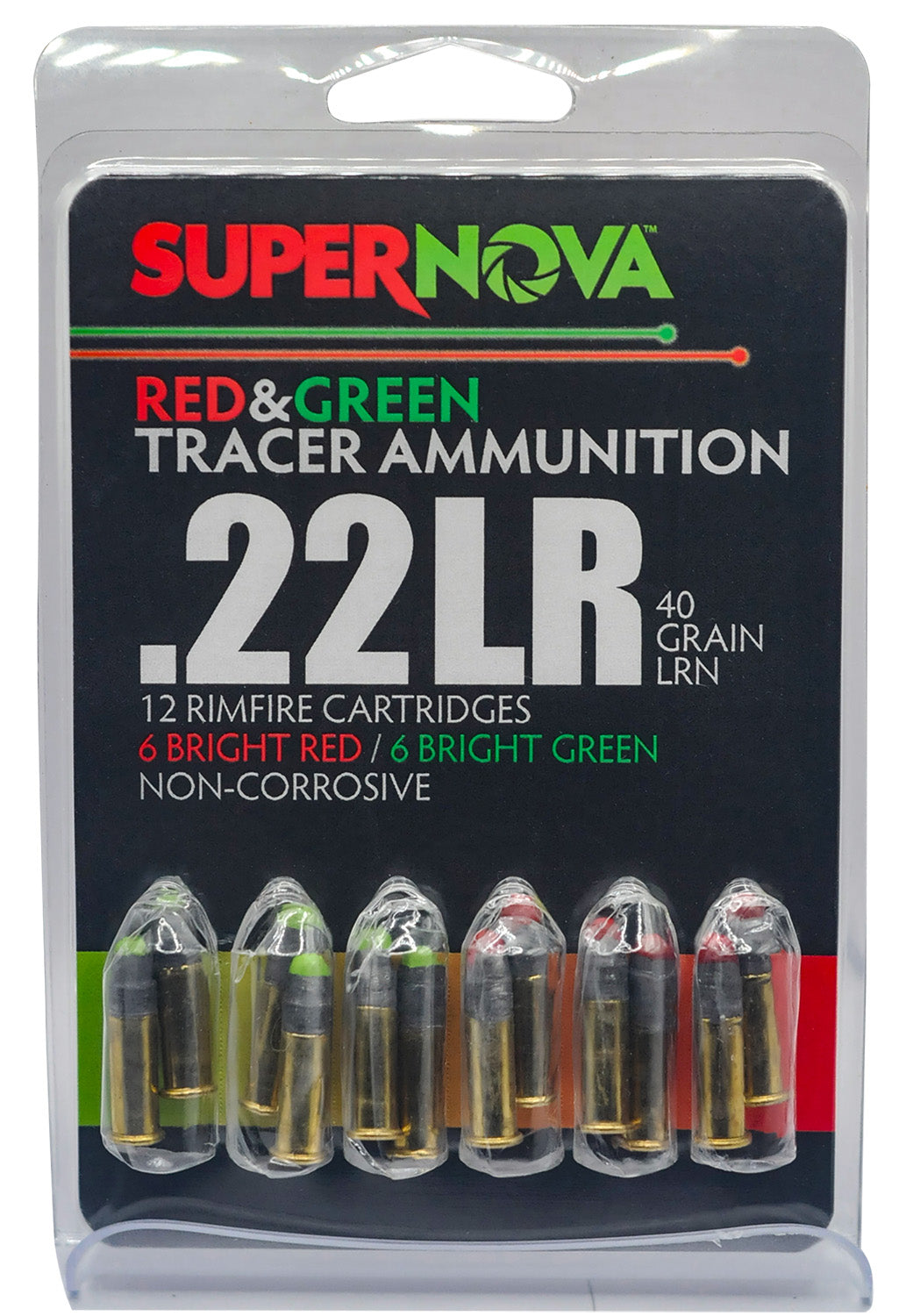 SUPERNOVA PMSN22LR-MP 22LR  40GR LRN GRN/RED 12/60