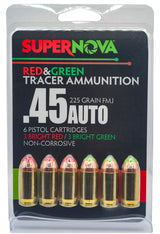 SUPERNOVA PMSN45AC-MP 45AC 225GR FMJ GRN/RED  6/60