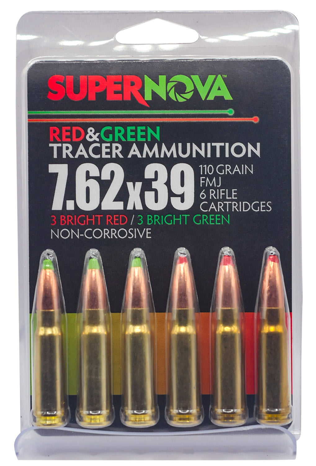 SUPERNOVA PMSN762-MP  762  110GR FMJ GRN/RED  6/60
