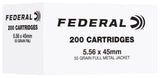 FED FC556F200  5.56 55GR FMJ 200R         200/5
