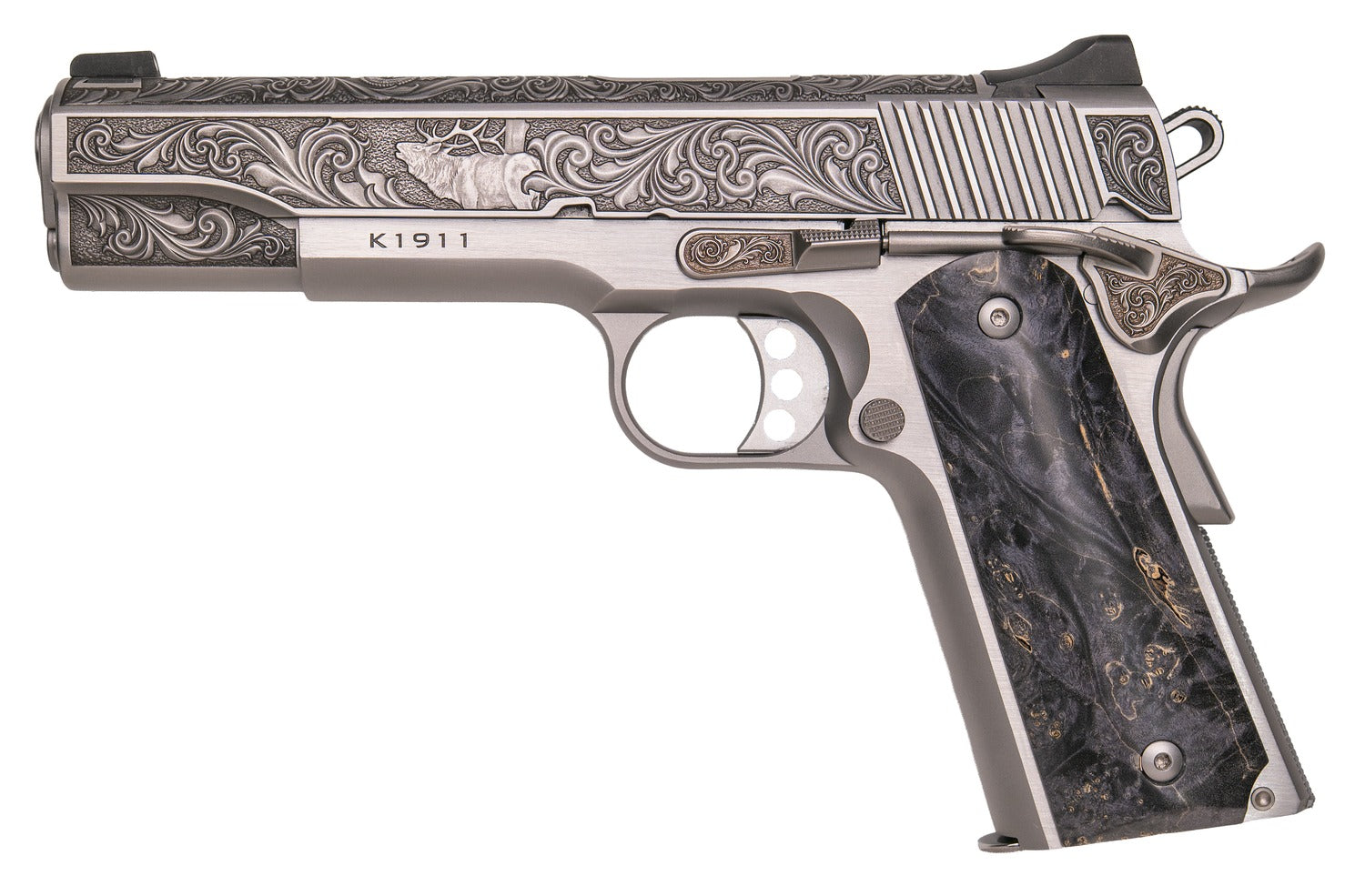 CNC CNCWILDLIFE45  KIMBER 45  MAPLE GRIPS WILDLIFE