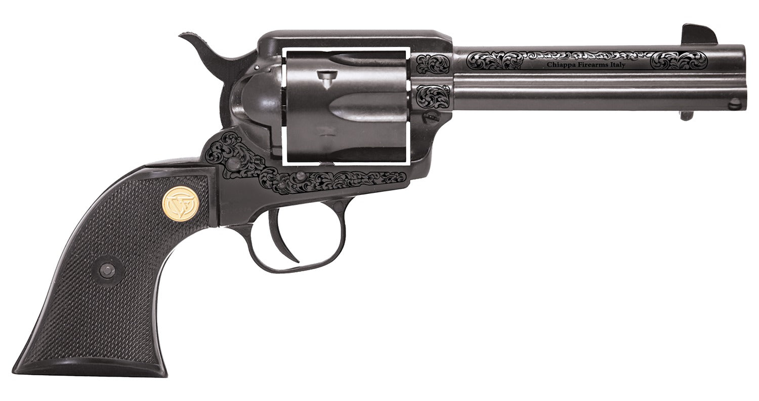 CHIA 340.340    1873 SAA ENGRAVE 22LR 4.75  6R BLK