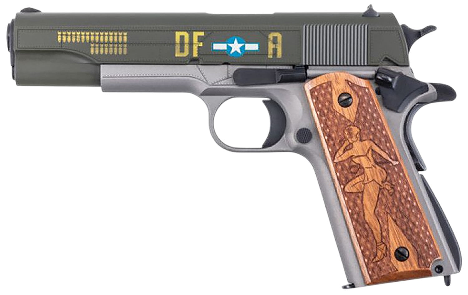 AUTO 1911BKOC19 MEMPHIS BELLE 45CAL 7R  WWII ODG