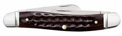 CASE 55232 POCKET WORN MAHOGANY BONE MED STOCKMAN