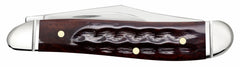 CASE 55234 POCKET WORN MAHOGANY BONE PEANUT