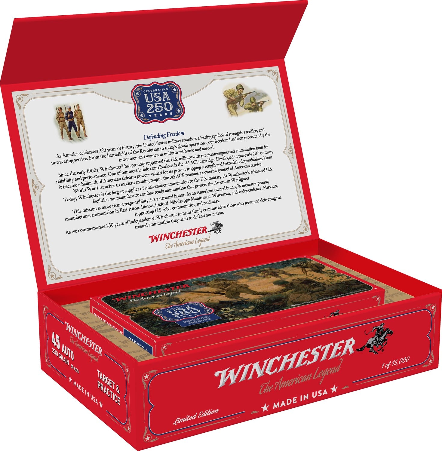 WIN USA45250    250TH 45  230GR FMJ           50/6