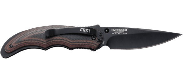 CRKT 1105KC   ENDORSER          3.18 DROP    BLACK