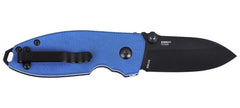 CRKT 2474BDC  SQUID        BUTTON LOCK  2.27 BLUE