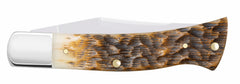 CASE 10799 AXE HANDLE PEACH SEED JIG AMBER BONE