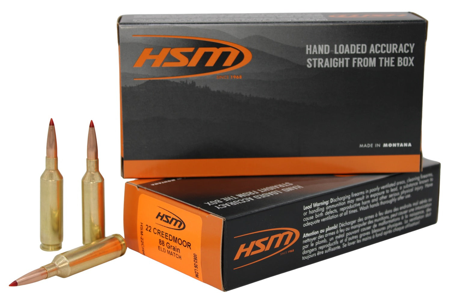 HSM 22CREED-2-N   22CRD  224 88GR ELDM MATCH 20/25