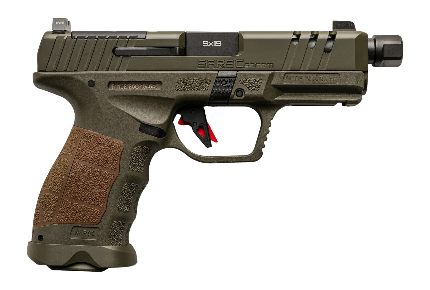 SAR USA SAR9CSOCOMOD10 SAR9 9MM 10+10 COMPACT ODG