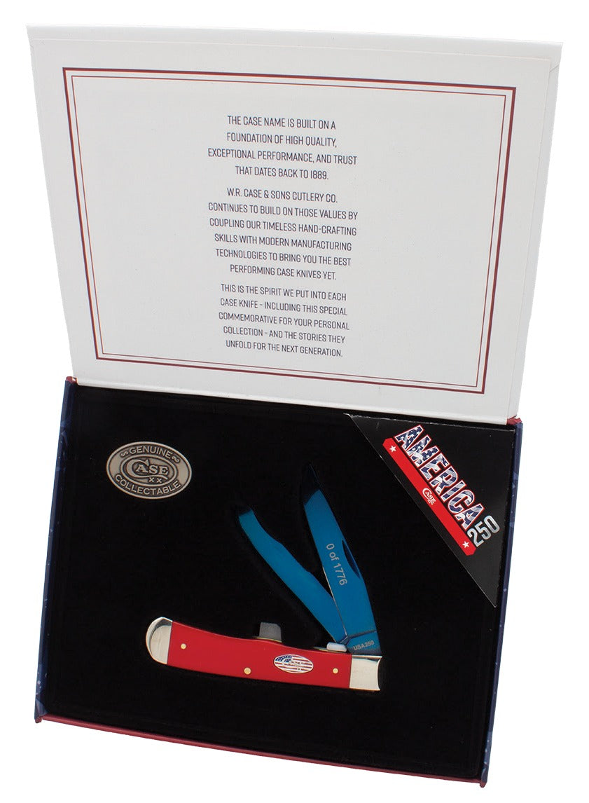 CASE 25002 SMOOTH R&W SYN TRAPPER PATRIOTIC