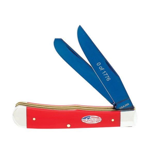 CASE 25002 SMOOTH R&W SYN TRAPPER PATRIOTIC
