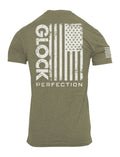 GLK AP96397 PERFECTION FLAG TEE S   GRN