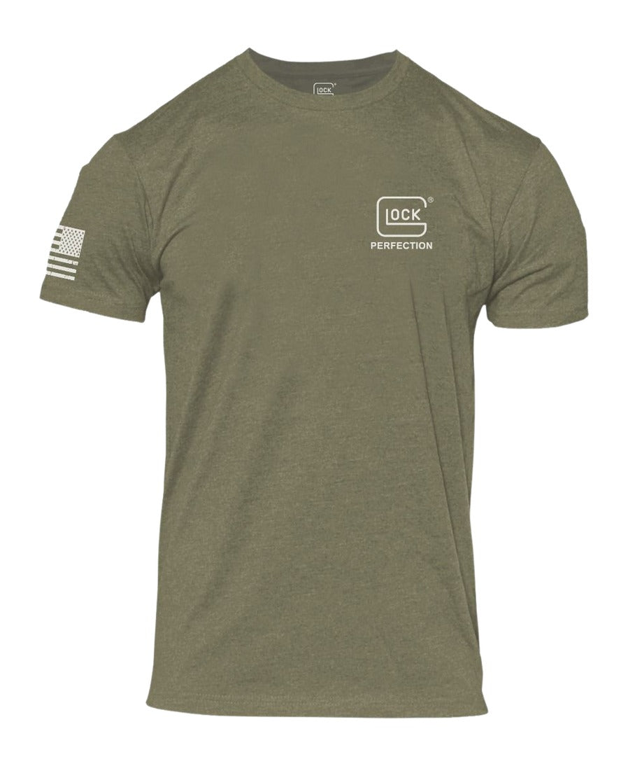 GLK AP96401 PERFECTION FLAG TEE 2XL GRN