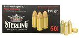 STERLING 8698779955748  9MM 115GR FMJ        50/30