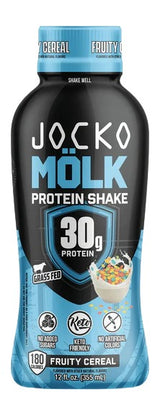 JOCKO 29243 MOLK RTD FRUITY CEREAL    PROTEIN 12PK