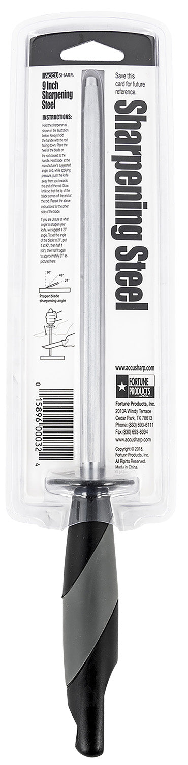 FPI 032C  ACCUSHARP 9IN BUTCHER STEEL SHARPENER