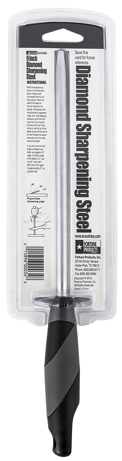 FPI 034C  ACCUSHARP 9IN DIAMOND BUTCHER STL SHRPNR