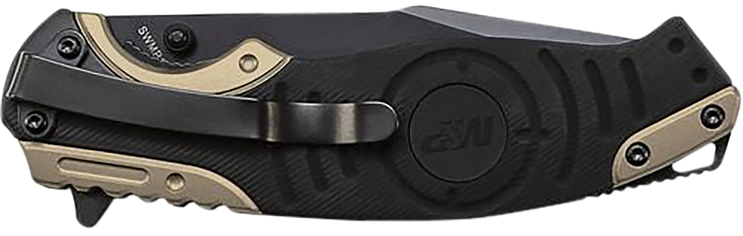 SWK SWMP13BSCP  M&P FOLDER DROP POINT BLK/GLD