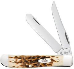 CASE 00013 AMBER BONE PEACH SEED JIG MINI TRAPPER