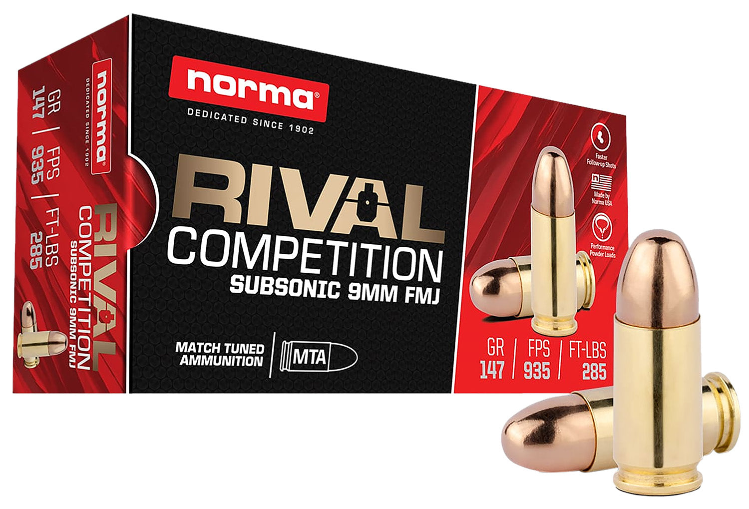 NORMA 801906402 9MM      147GR FMJ           50/20