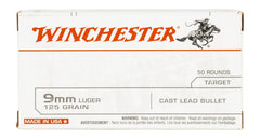 WIN USA9MM125 9MM USA TARGET CLB 125GR   50/10