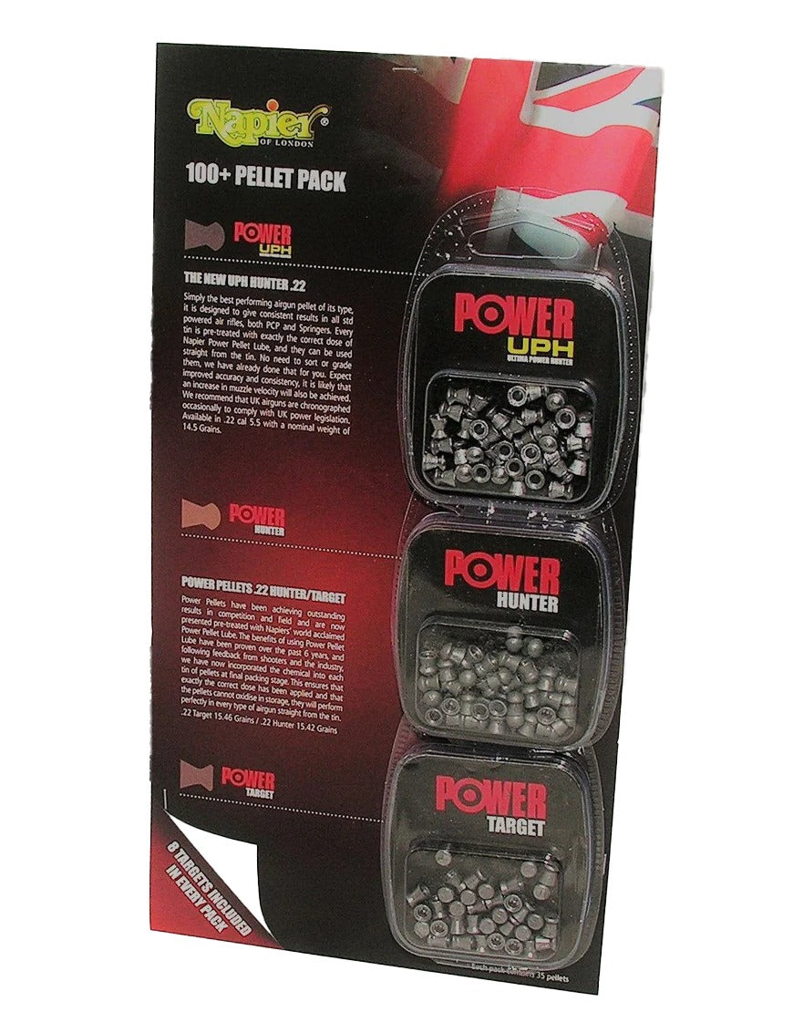 NAP 6059  .22  PELLET PACK UPH/HUNTER/TARGET   100