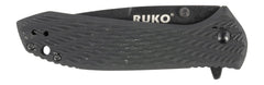 RUKO RUK0179BBK   440C 3-1/4"BLK HANDLE FOLDING