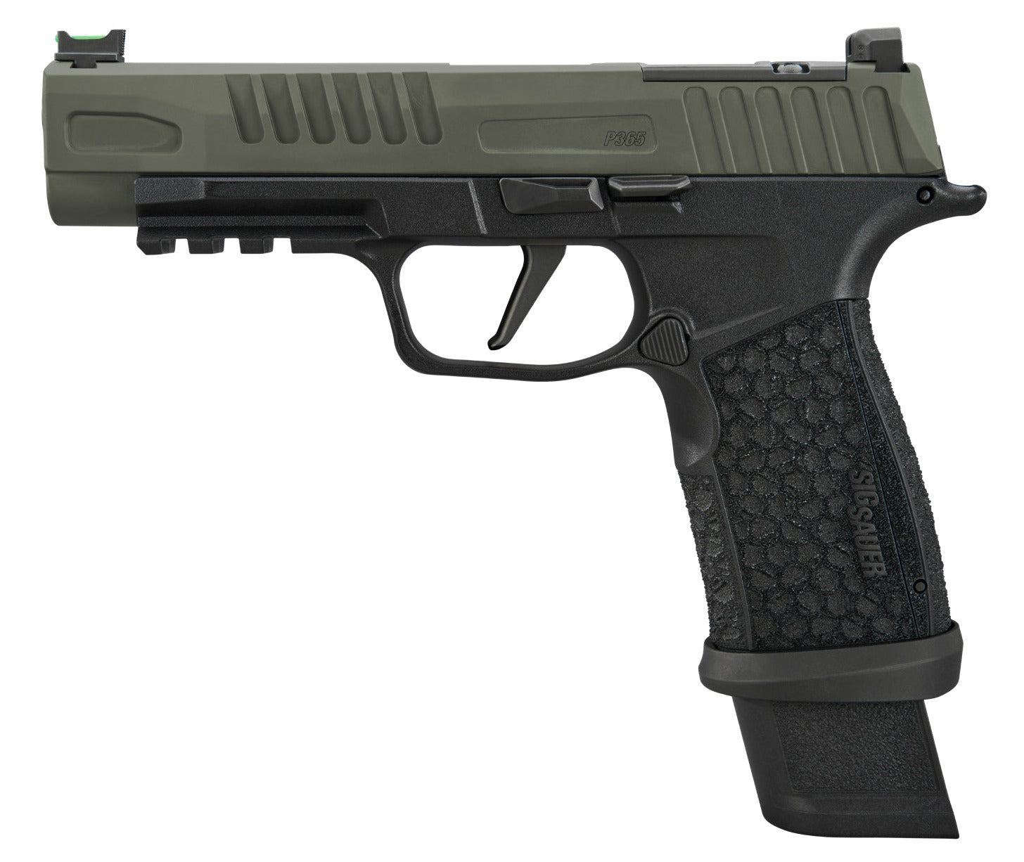 SIG 365XF9GFO       P365 9MM 4.3 OR 17/21R GRN/BLK
