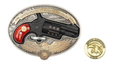 NAA 22LR-BBO250  USA 250TH BUCKLE GUN 22LR 1-1/8"