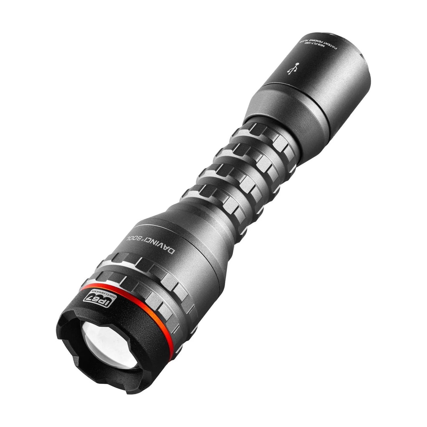 NEBO Davinci 800 Lumen LED Gray Rechargeable Handheld Flashlight