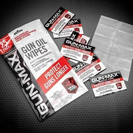 Real Avid AVGMW25 Gun-Max Oil Pack of 25 Individually Wrapped Wipes