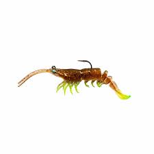 81535666 PrawnstarZ Shrimp Lure, Rootbeer Chartreuse