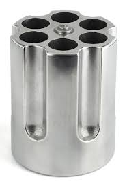 Caliber Gourmet CBG1007 Caliber Gourmet Cylinder Pen Holder Silver Aluminum 3.25