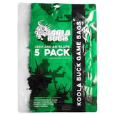 Koola Buck 5-Pack Reusable Hunting Game/Meat Bags Large Deer/Antelope Quarter Bags