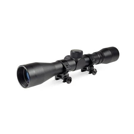 TRUGLO TG85043XB Buckline Hunting Scope 4X 32mm OBJ 33.41 ft @ 100 YDS FOV 1 Black Matte Finish Duplex