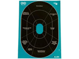 Girls with Guns Splash Adhesive 12 in. x 17.25 in. Oval Handgun Trainer Target by Allen