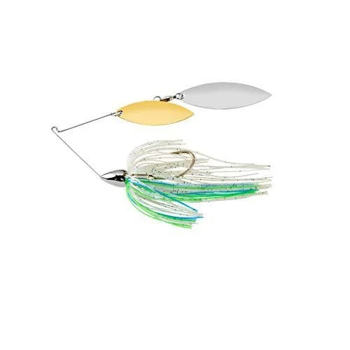 War Eagle Nickel Frame Double Willow Spinnerbait Blue Herring Skirt 1/2 oz